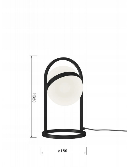 Lampa stołowa LED AVIGNON z kulą świetlną - nowoczesna, elegancka iluminacja do każdego wnętrza