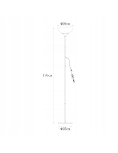 Nowoczesna lampa podłogowa SARDA w białym macie E27 – elegancki akcent do każdego wnętrza 2