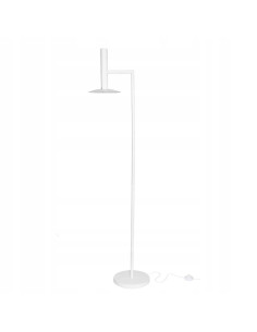 Elegancka Lampa Podłogowa HAT - Biała, Minimalistyczna Lampa LED do Salonu i Biura, Nowoczesny Design