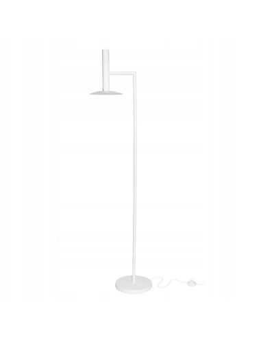 Elegancka Lampa Podłogowa HAT - Biała, Minimalistyczna Lampa LED do Salonu i Biura, Nowoczesny Design
