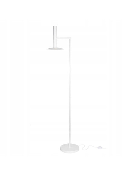 Elegancka Lampa Podłogowa HAT - Biała, Minimalistyczna Lampa LED do Salonu i Biura, Nowoczesny Design