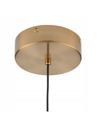 Lampa wisząca AMORE - Złota elegancja z kloszem w kształcie bańki, nowoczesne LED, regulowana wysokość 50-250 cm