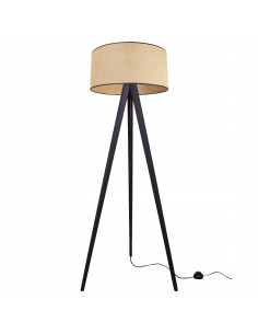 Elegancka Lampa Podłogowa na Trójnogu z Juty JUTA – Stylowy Akcent do Wnętrz w Biurze, Salonie i Sypialni