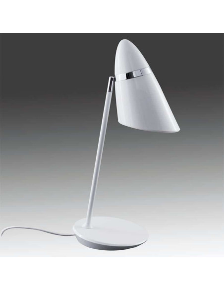 Lampa biurkowa Elmo Tavolo Nero z regulacją, matowy czarny metal, elegancki design do biura i pokoju młodzieżowego