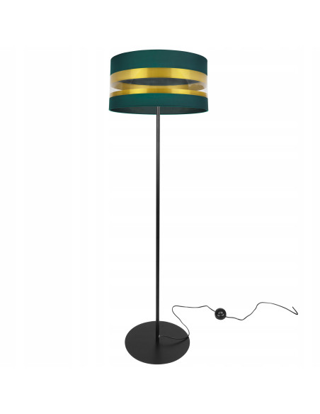 Lampa podłogowa Intense Gold z eleganckim abażurem – nowoczesny akcent w klasycznej aranżacji wnętrz