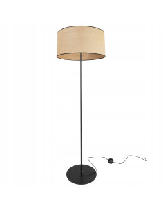 Lampa podłogowa JUTA z rattanowym kloszem – eleganckie oświetlenie w stylu Boho, 153 cm, dostępna w różnych kolorach