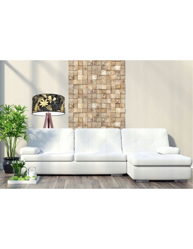 Lampa podłogowa Monstery Dark z kwiatowym motywem, elegancka do salonu i biura, różne kolory klosza i konstrukcji