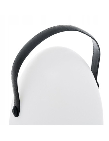 Elegancka lampka stołowa LUKA LED - nowoczesny, bezprzewodowy dodatek do biura i wnętrz w kolorze białym i czarnym