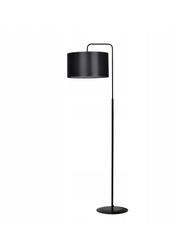 Lampa podłogowa TRAPO z czarnym kloszem, regulowane światło, elegancka do sypialni i biura, 150 cm, Emibig
