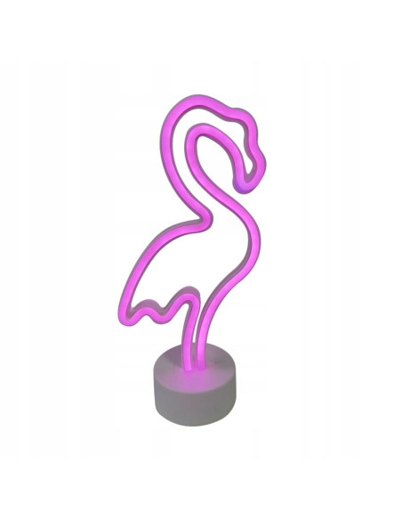 Lampa stołowa LED Flamingo FM-NB23 - różowa, nowoczesna, RGB, idealna do sypialni i pokoju dziecięcego.