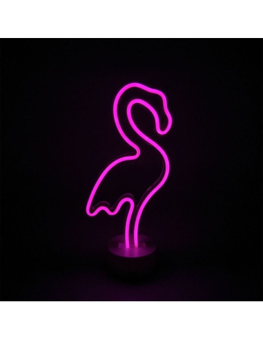 Lampa stołowa LED Flamingo FM-NB23 - różowa, nowoczesna, RGB, idealna do sypialni i pokoju dziecięcego.