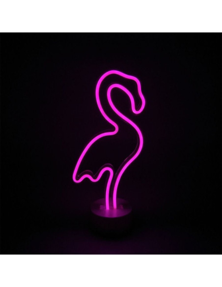 Lampa stołowa LED Flamingo FM-NB23 - różowa, nowoczesna, RGB, idealna do sypialni i pokoju dziecięcego.