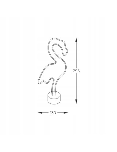 Lampa stołowa LED Flamingo FM-NB23 - różowa, nowoczesna, RGB, idealna do sypialni i pokoju dziecięcego.