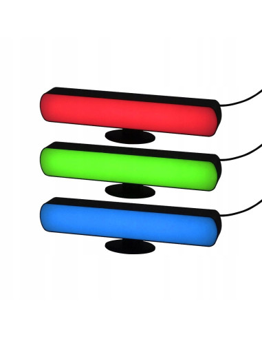 Nowoczesna lampa stołowa LED TORP RGB 87308 Zuma Line - dziecięca, czarno-biała, regulacja jasności, funkcja RGB