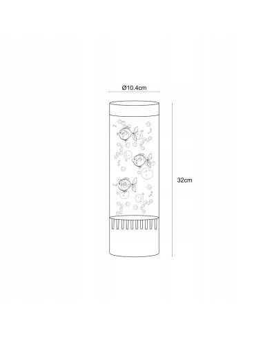 Lampa Stołowa Zuma Line AQUA z LED RGB - Nowoczesna Oświetlenie do Sypialni i Pokoju Dziecięcego