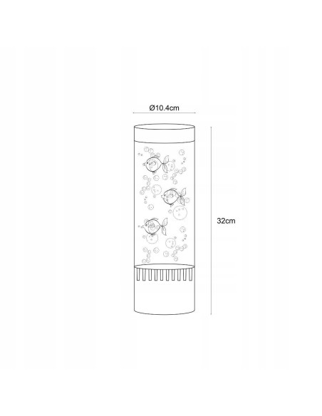 Lampa Stołowa Zuma Line AQUA z LED RGB - Nowoczesna Oświetlenie do Sypialni i Pokoju Dziecięcego