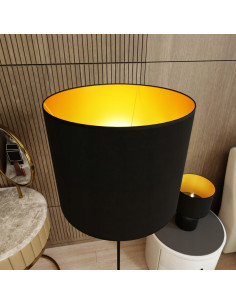 Elegancka Lampa Podłogowa ASPEN w Czarno-Złotym Stylu do Nowoczesnych Wnętrz 2