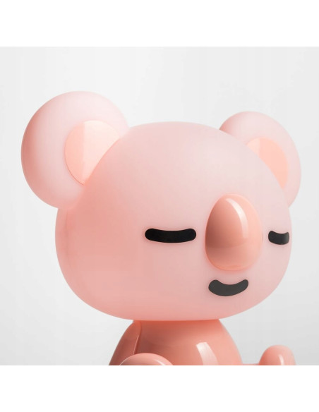 Lampka nocna KOALA w delikatnym różowym kolorze - LED 93 lumeny, idealna do pokoju dziecięcego.