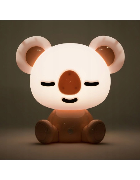 Lampka nocna KOALA w delikatnym różowym kolorze - LED 93 lumeny, idealna do pokoju dziecięcego.