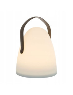 Lampa stołowa LUKA LED od Zuma Line - elegancka, bezprzewodowa lampka w białej i brązowej kolorystyce do sypialni i biura. 2