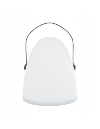 Lampa stołowa LUKA LED od Zuma Line - elegancka, bezprzewodowa lampka w białej i brązowej kolorystyce do sypialni i biura.