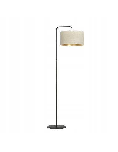 Lampa dekoracyjna HILDE LP1 BL - elegancka biała ze złotym akcentem do nowoczesnego wnętrza, 150 cm wysokości