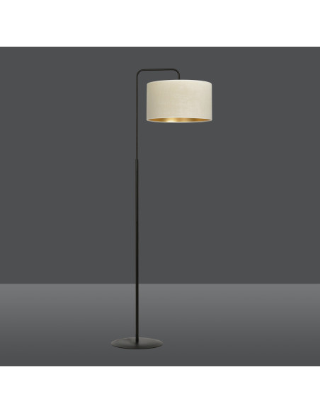 Lampa dekoracyjna HILDE LP1 BL - elegancka biała ze złotym akcentem do nowoczesnego wnętrza, 150 cm wysokości