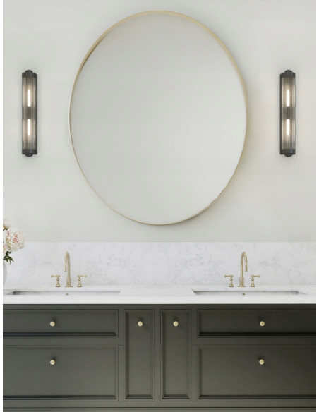 Kinkiet ścienny Fumi Parette Cromo IP44 - elegancka lampa modernistyczna w stylu amerykańskim do wnętrz