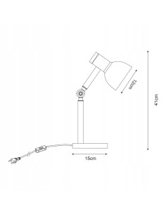Lampa stołowa BALBO - skandynawski design z drewna i metalu, elegancki dodatek do biura i salonu 2