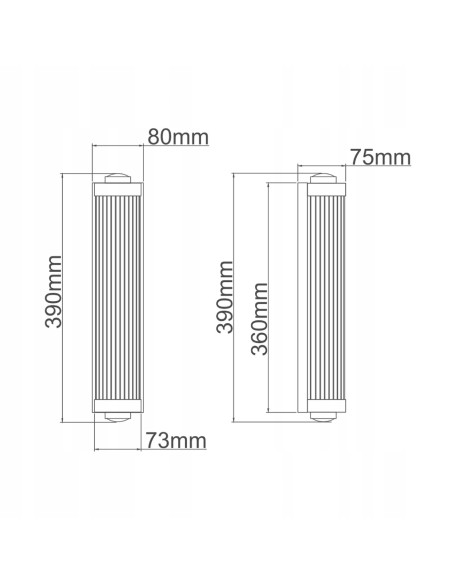Kinkiet ścienny Fumi Parette Cromo IP44 - elegancka lampa modernistyczna w stylu amerykańskim do wnętrz