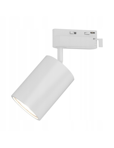 Lampa sufitowa Kika Track Bianco - nowoczesny reflektor GU10 w minimalistycznym, białym aluminium