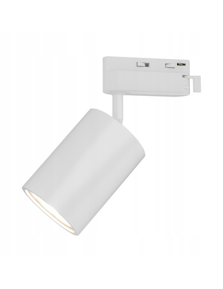 Lampa sufitowa Kika Track Bianco - nowoczesny reflektor GU10 w minimalistycznym, białym aluminium
