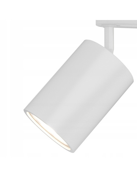 Lampa sufitowa Kika Track Bianco - nowoczesny reflektor GU10 w minimalistycznym, białym aluminium
