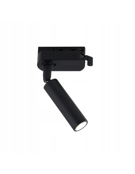 Nowoczesna lampa spot Slimi Nero Track w kolorze czarnym - eleganckie oświetlenie do jadalni i przestrzeni komercyjnych