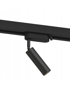 Nowoczesna lampa spot Slimi Nero Track w kolorze czarnym - eleganckie oświetlenie do jadalni i przestrzeni komercyjnych 2