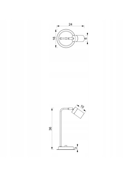 Lampa biurkowa JOKER w skandynawskim stylu, biały metal, elegancka szyja łabędzia, idealna do biura i nowoczesnych wnętrz.