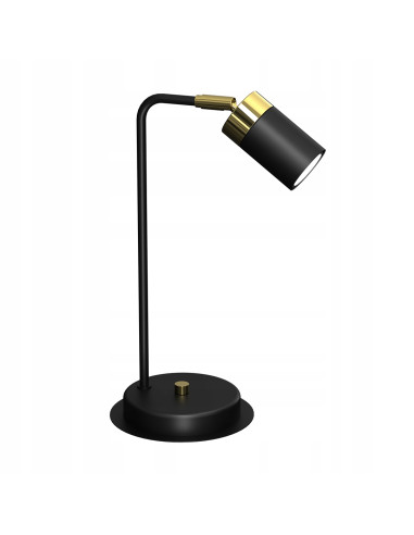 Elegancka lampka biurkowa JOKER MiLAGRO czarno-złota – nowoczesne oświetlenie do biura i przestrzeni domowych.