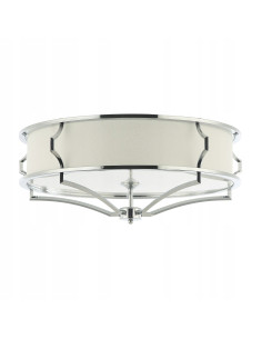 Lampa sufitowa Stesso PL Cromo L - 6-punktowa, biała i srebrna, nowoczesny design do eleganckich wnętrz