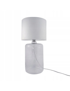 Lampa Stojąca AMARSA TRANSPARENT od Zuma Line - Nowoczesna Biała Lampa do Salonu, Jadalni i Kuchni