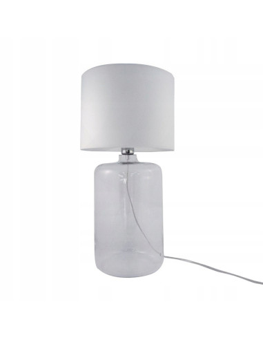 Lampa Stojąca AMARSA TRANSPARENT od Zuma Line - Nowoczesna Biała Lampa do Salonu, Jadalni i Kuchni