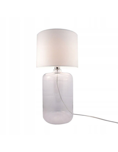 Lampa Stojąca AMARSA TRANSPARENT od Zuma Line - Nowoczesna Biała Lampa do Salonu, Jadalni i Kuchni