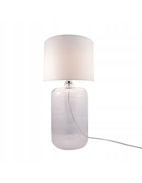 Lampa Stojąca AMARSA TRANSPARENT od Zuma Line - Nowoczesna Biała Lampa do Salonu, Jadalni i Kuchni