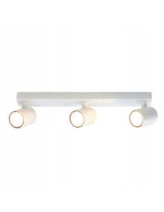 Plafon sufitowy Snow z regulowanymi reflektorami GU10, biały metal, 3 źródła światła do kuchni i jadalni 2