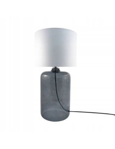 Lampa stojąca AMARSA z minimalistycznym designem – eleganckie oświetlenie do nowoczesnych wnętrz w ciemnoszklanym kolorze.