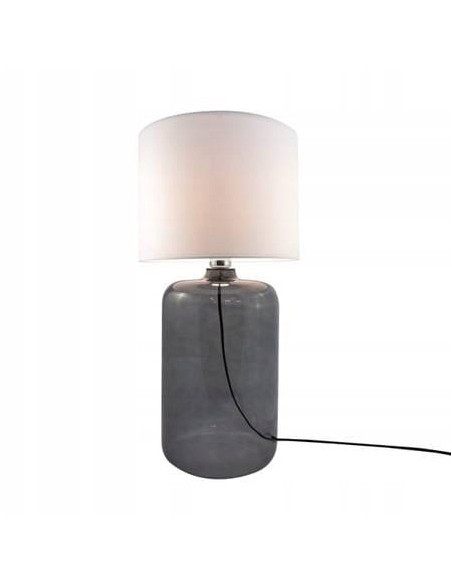 Lampa stojąca AMARSA z minimalistycznym designem – eleganckie oświetlenie do nowoczesnych wnętrz w ciemnoszklanym kolorze.