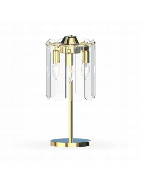 Lampa nocna NIRA z eleganckim złotym wykończeniem - Nowoczesna dekoracja do sypialni i salonu