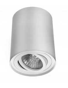 Elegancka lampa sufitowa tuba GU10 10cm w minimalistycznym stylu, idealna do sypialni i jadalni, kolor biały