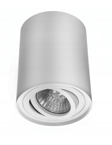 Elegancka lampa sufitowa tuba GU10 10cm w minimalistycznym stylu, idealna do sypialni i jadalni, kolor biały