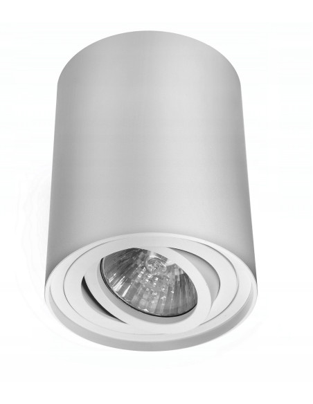 Elegancka lampa sufitowa tuba GU10 10cm w minimalistycznym stylu, idealna do sypialni i jadalni, kolor biały