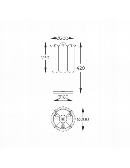 Lampa nocna NIRA z eleganckim złotym wykończeniem - Nowoczesna dekoracja do sypialni i salonu